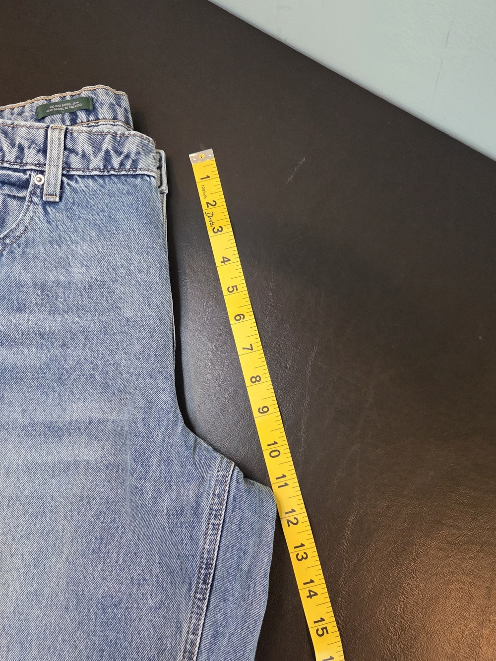 Wild Fable Mid-Rise Barrel Jean Light Wash Size 14 NWT Rigid Denim 32" Inseam - Picture 11 of 14